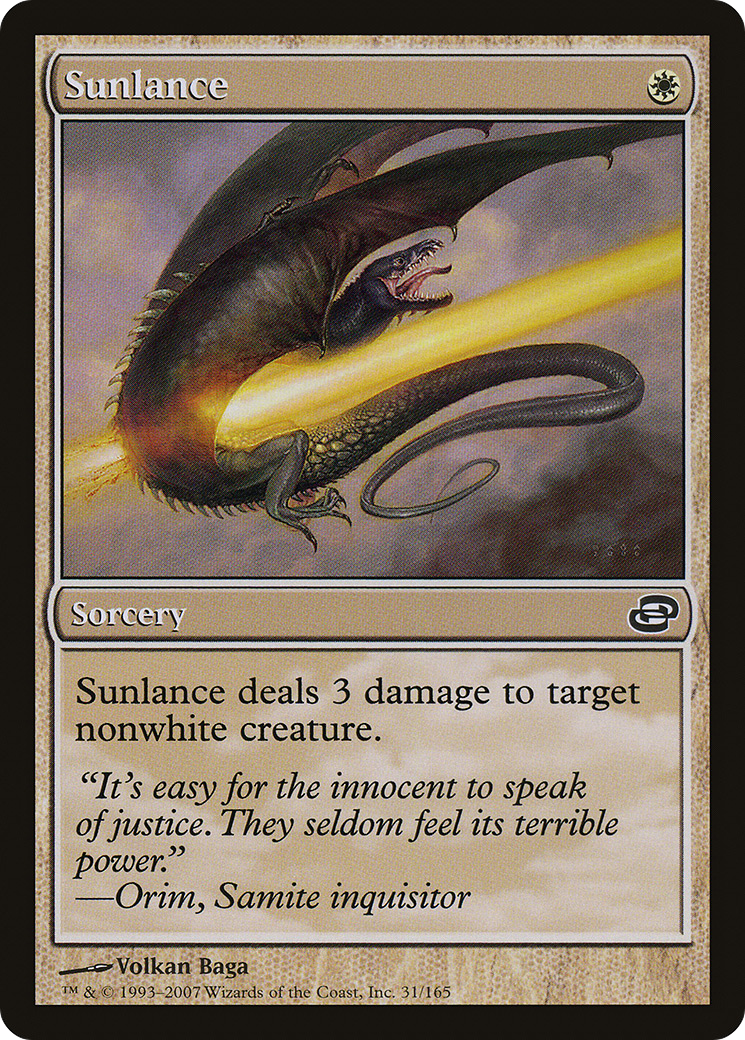 Sunlance (PLC-031) [Planar Chaos] (colorshifted) Foil MTG Single Planar Chaos