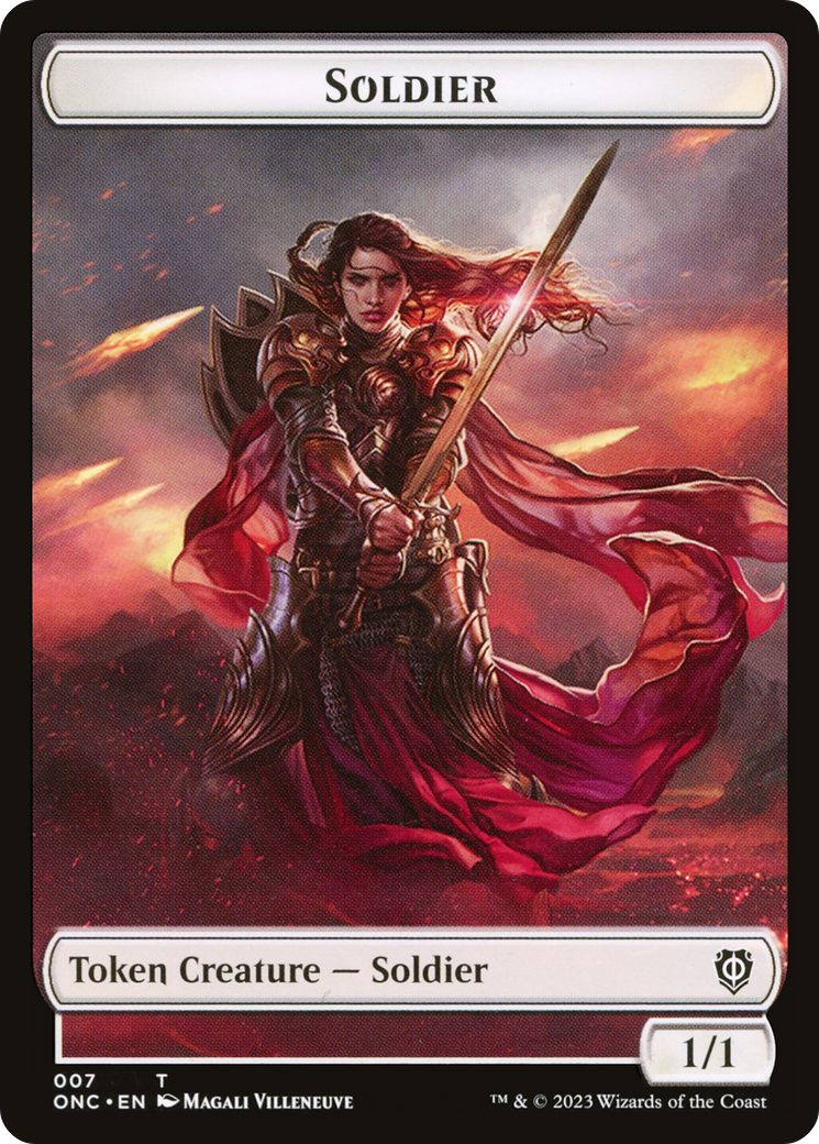 Soldier (TONC-007) [Tokens] Phyrexia: All Will Be One Commander Tokens MTG Single Wizards of the Coast