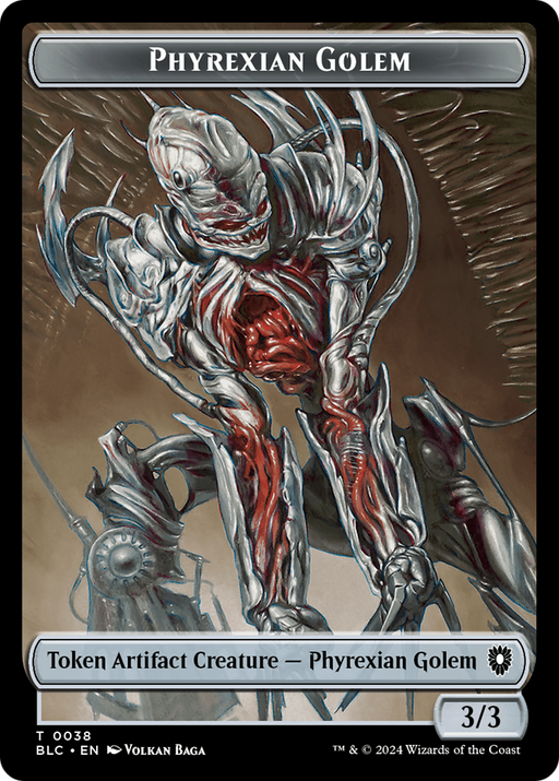 Phyrexian Golem (TBLC-038) [Tokens] Bloomburrow Commander Tokens Foil MTG Single Wizards of the Coast
