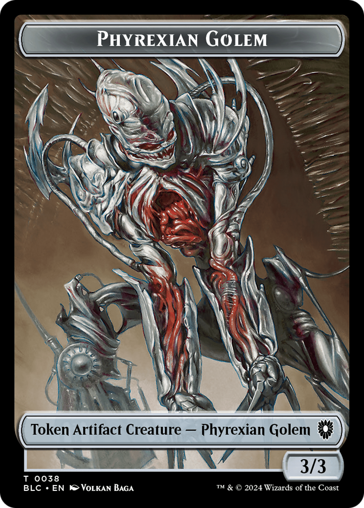 Phyrexian Golem (TBLC-038) [Tokens] Bloomburrow Commander Tokens MTG Single Wizards of the Coast
