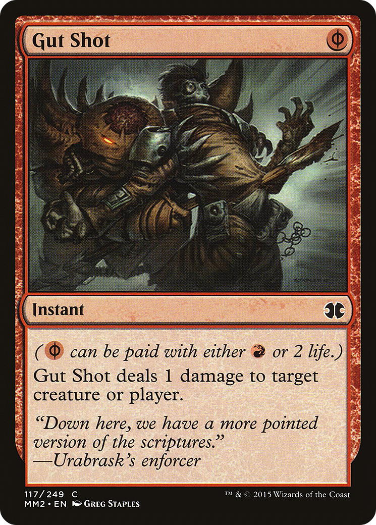 Gut Shot (MM2-117) [Modern Masters 2015] Foil MTG Single Modern Masters 2015