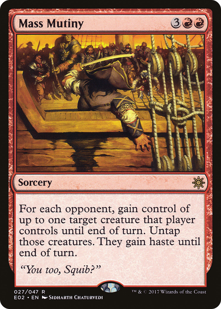 Mass Mutiny (E02-027) [Misc] Explorers of Ixalan MTG Single Wizards of the Coast