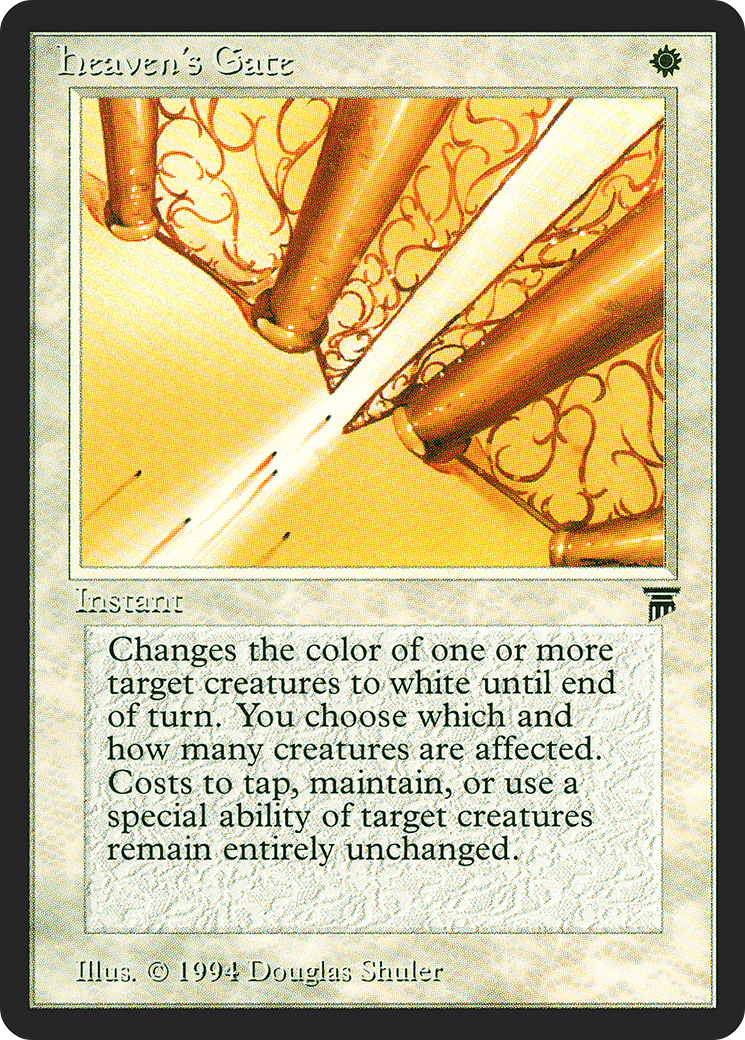 Heaven's Gate (LEG-019) [Oldschool] Legends MTG Single Wizards of the Coast