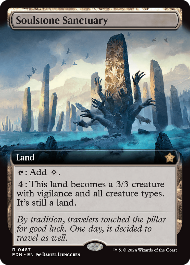 Soulstone Sanctuary (FDN-487) [Foundations] (Extended Art) MTG Single Wizards of the Coast