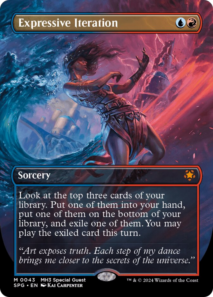 Expressive Iteration (SPG-043) [Special Guests] (Borderless) MTG Single Wizards of the Coast