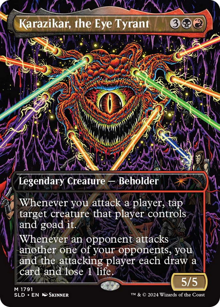 Karazikar, the Eye Tyrant (Rainbow Foil) [Secret Lair Drop Series] MTG Single Magic: The Gathering   
