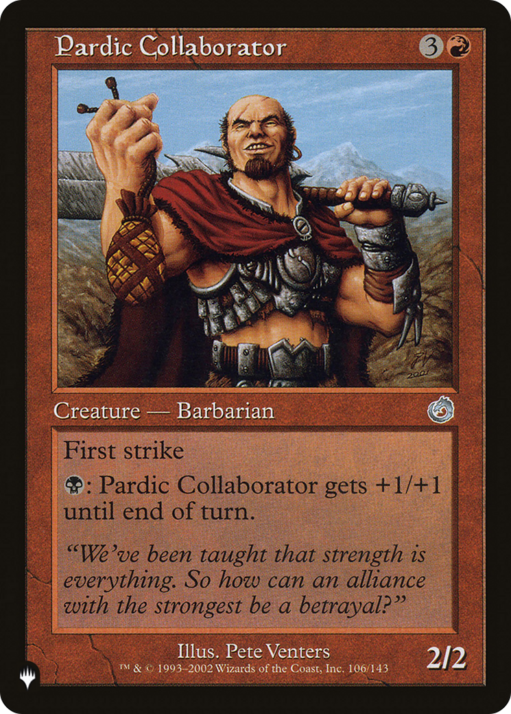 Pardic Collaborator (LIST-TOR-106) [Mystery Booster] The List MTG Single Wizards of the Coast