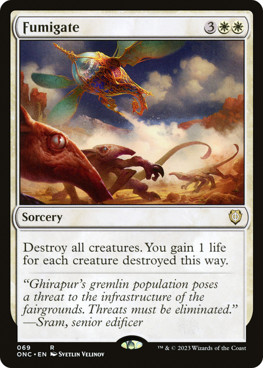 Fumigate (ONC-069) [Phyrexia: All Will Be One Commander] MTG Single Wizards of the Coast