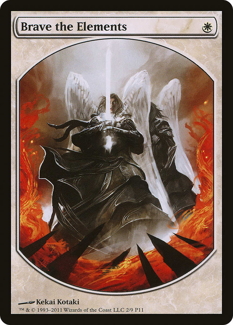 Brave the Elements [Magic Player Rewards 2011] MTG Single Magic: The Gathering
