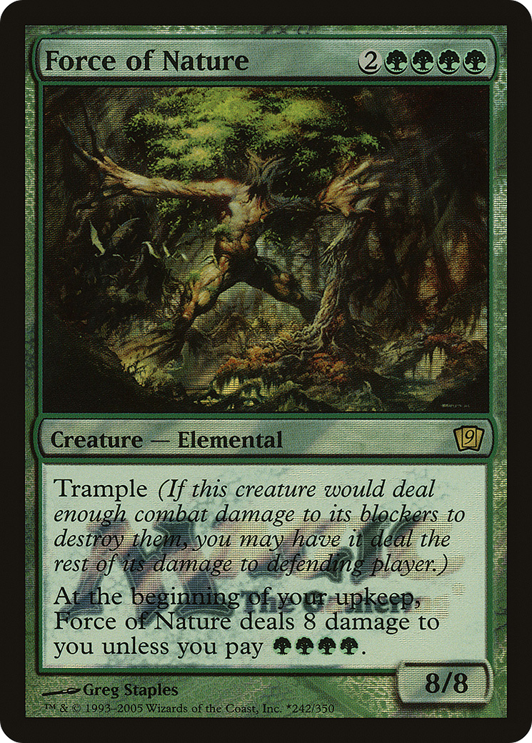 Force of Nature (LARP-242) [Ninth Edition Promos] Foil MTG Single Wizards of the Coast
