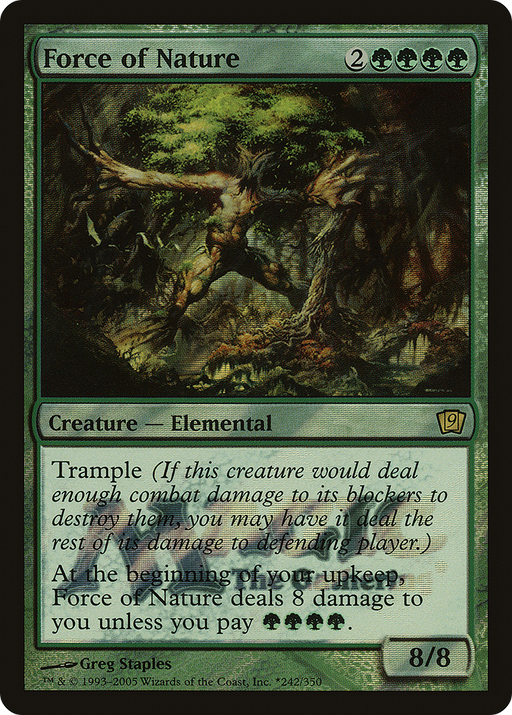 Force of Nature (LARP-242) [Ninth Edition Promos] Foil MTG Single Wizards of the Coast