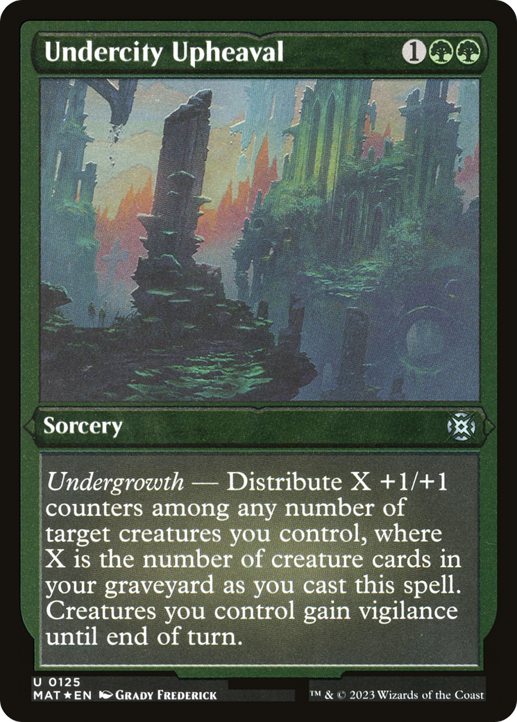 Undercity Upheaval (MAT-125) [March of the Machine: The Aftermath] Etched Foil MTG Single Wizards of the Coast