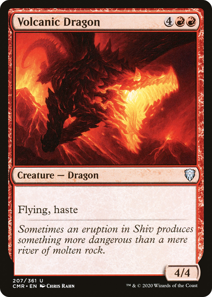 Volcanic Dragon (CMR-207) [Commander Legends] MTG Single Wizards of the Coast