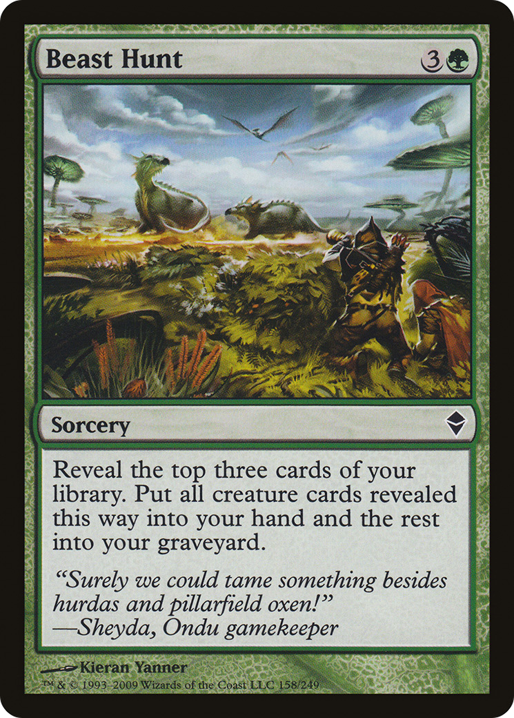 Beast Hunt (ZEN-158) [Zendikar] Foil MTG Single Wizards of the Coast