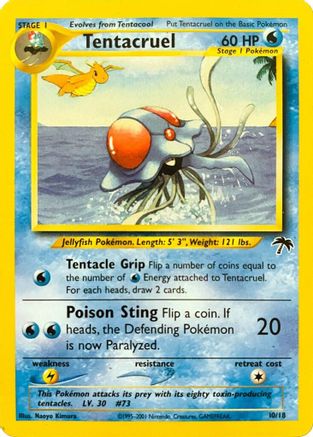 Tentacruel 10/18 [Vintage: Southern Islands] Pokemon Single Pokémon