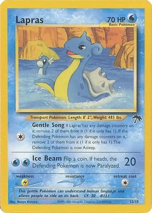 Lapras 12/18 [Vintage: Southern Islands] Pokemon Single Pokémon
