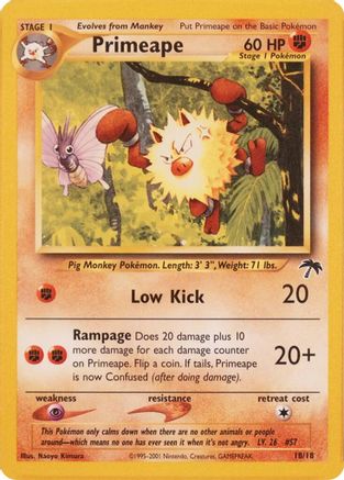 Primeape 18/18 [Vintage: Southern Islands] Pokemon Single Pokémon
