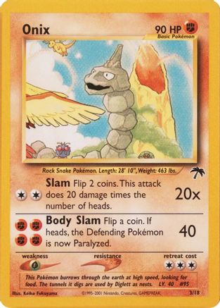 Onix (3/18) [Vintage: Southern Islands] Pokemon Single Pokémon