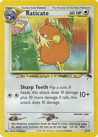 Raticate 6/18 [Vintage: Southern Islands] Pokemon Single Pokémon