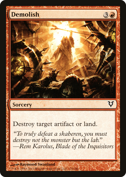 Demolish (AVR-132) [Avacyn Restored] MTG Single Wizards of the Coast