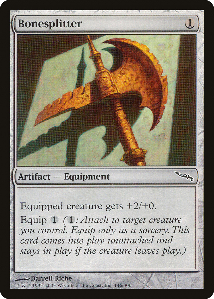 Bonesplitter (MRD-146) [Mirrodin] MTG Single Wizards of the Coast