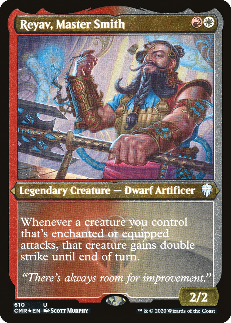 Reyav, Master Smith (CMR-610) [Commander Legends] Etched Foil MTG Single Wizards of the Coast
