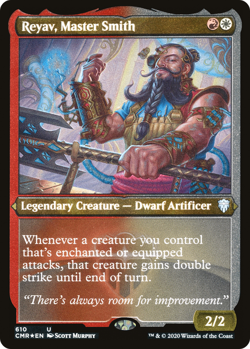 Reyav, Master Smith (CMR-610) [Commander Legends] Etched Foil MTG Single Wizards of the Coast