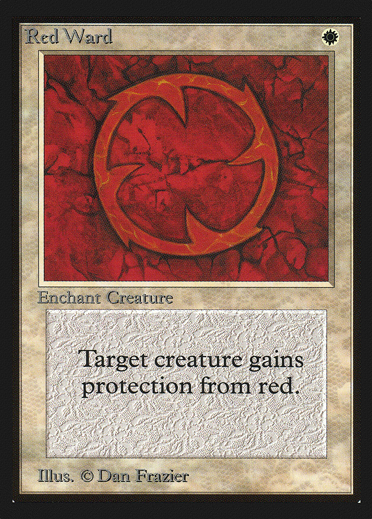 Red Ward (IED-034) [Intl. Collectors' Edition] MTG Single Wizards of the Coast