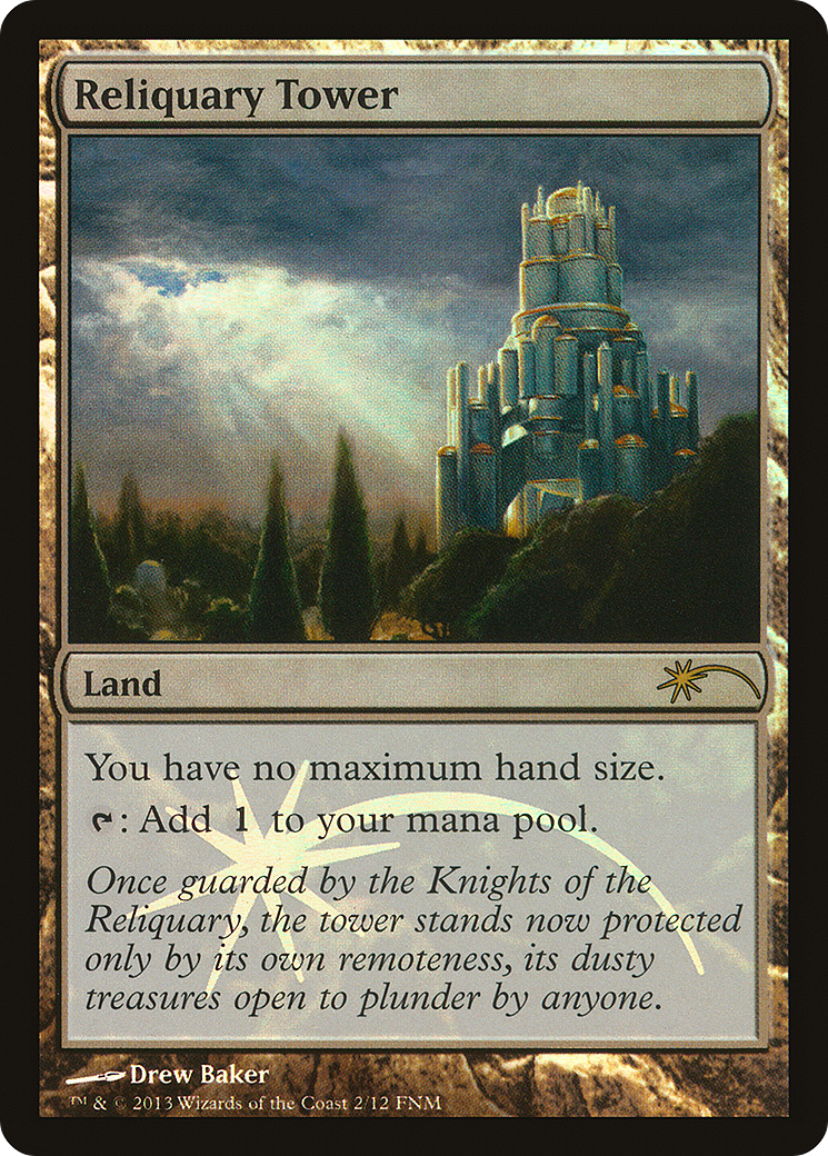 Reliquary Tower (FNM-) [Misc] Friday Night Magic 2013 Foil MTG Single Wizards of the Coast