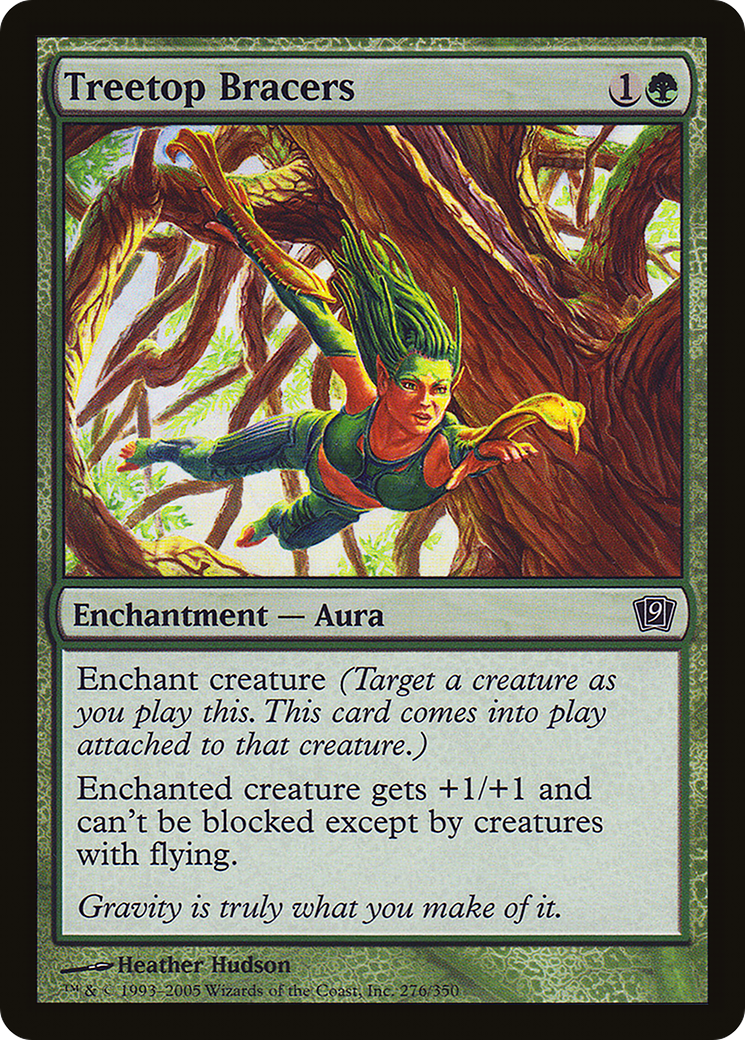 Treetop Bracers (9ED-276) [9th Edition] Foil MTG Single Wizards of the Coast