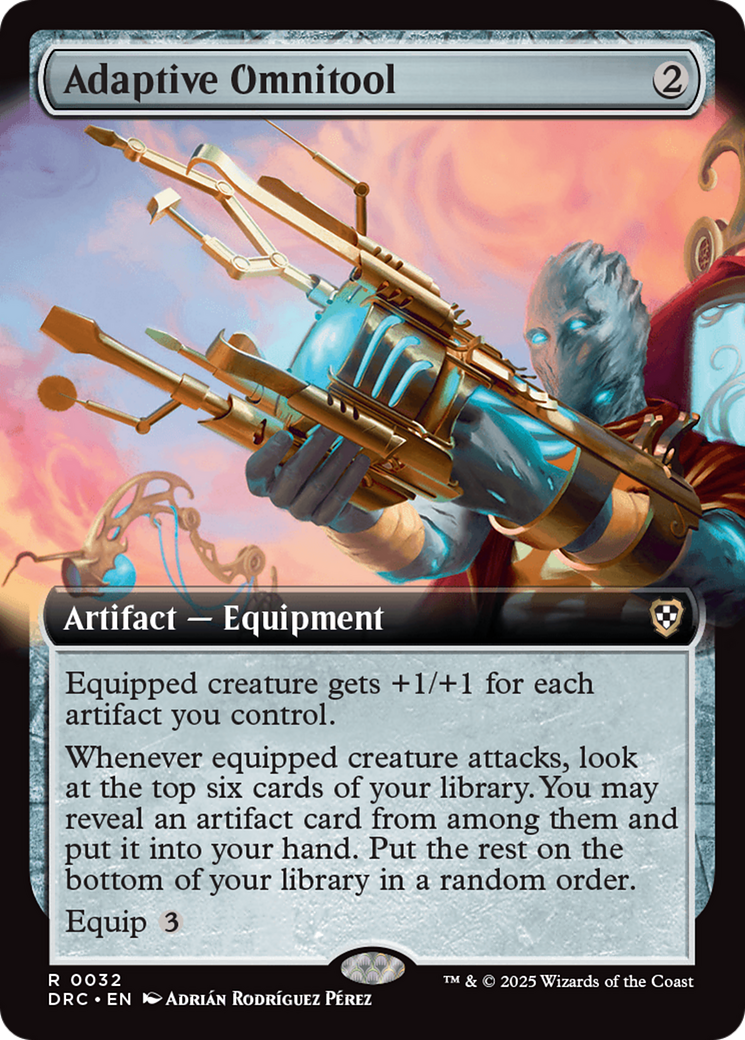 Adaptive Omnitool (DRC-032) [Commander: Aetherdrift] (Extended Art) MTG Single Wizards of the Coast