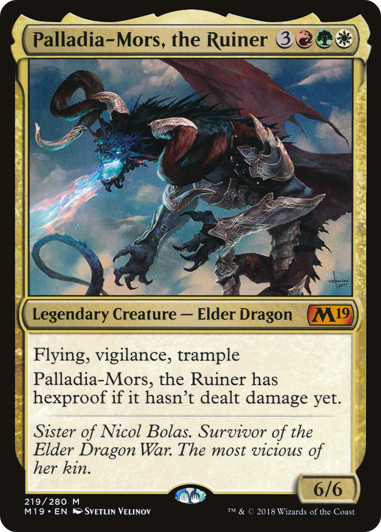 Palladia-Mors, the Ruiner (M19-219) [Core Set 2019] Foil MTG Single Wizards of the Coast