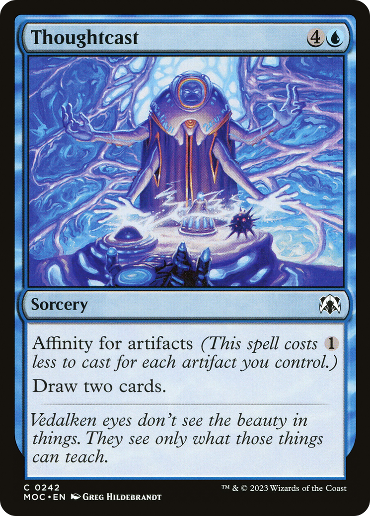 Thoughtcast (MOC-242) [March of the Machine Commander] MTG Single Wizards of the Coast