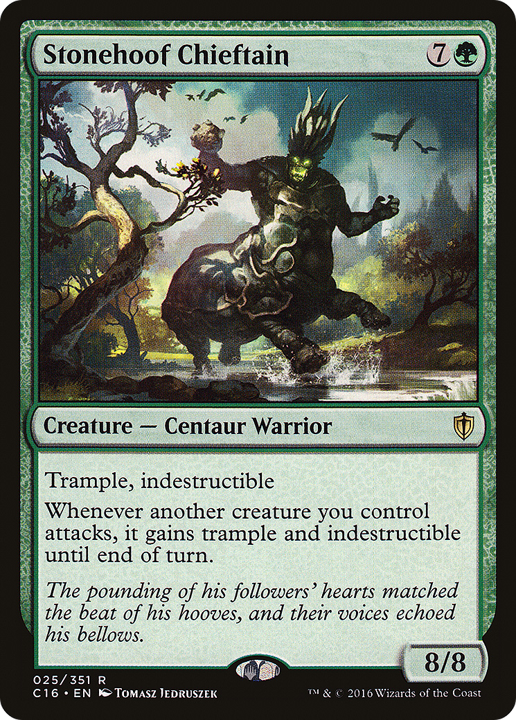 Stonehoof Chieftain (C16-025) [Commander 2016] MTG Single Wizards of the Coast