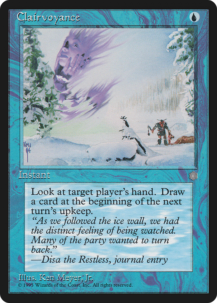 Clairvoyance (ICE-063) [Ice Age] MTG Single Wizards of the Coast