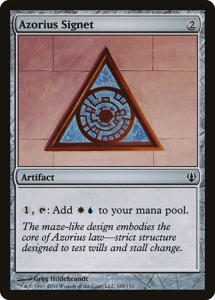 Azorius Signet (ARC-103) [Misc] Archenemy MTG Single Wizards of the Coast