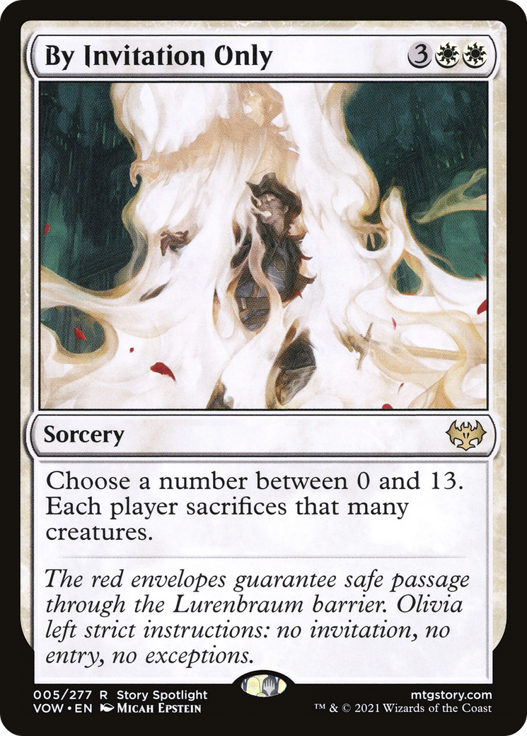 By Invitation Only (VOW-005) [Innistrad: Crimson Vow] Foil MTG Single Wizards of the Coast