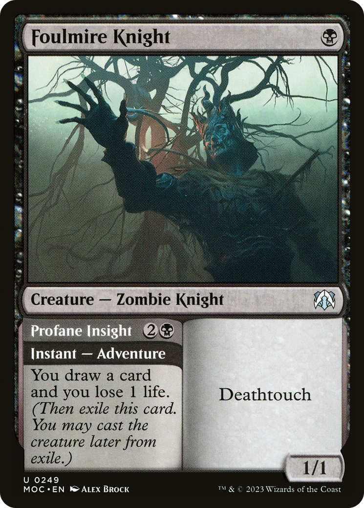 Foulmire Knight (MOC-249) [March of the Machine Commander] MTG Single Wizards of the Coast