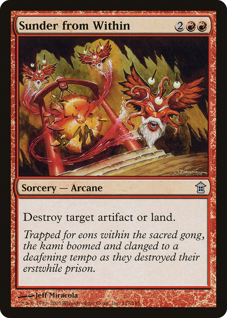 Sunder from Within (SOK-117) [Saviors of Kamigawa] Foil MTG Single Wizards of the Coast