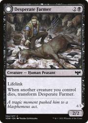 Desperate Farmer (VOW-104) [Innistrad: Crimson Vow] Foil MTG Single Wizards of the Coast