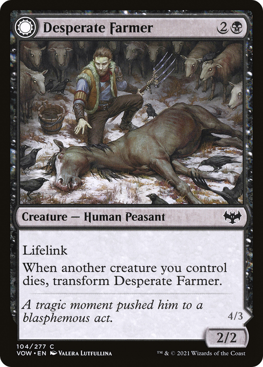 Desperate Farmer (VOW-104) [Innistrad: Crimson Vow] MTG Single Wizards of the Coast