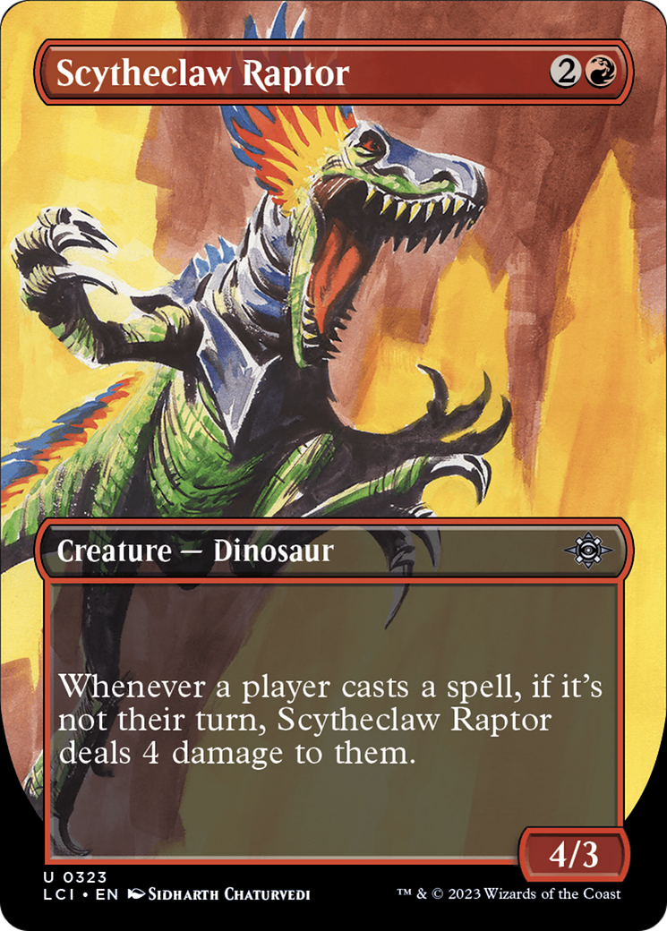 Scytheclaw Raptor (LCI-323) [The Lost Caverns of Ixalan] (Borderless) Foil MTG Single Wizards of the Coast