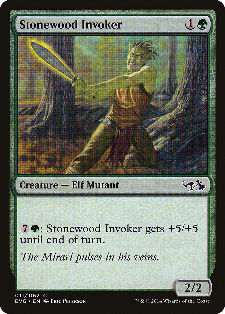 Stonewood Invoker (DD3-011) [Misc] Duel Decks Anthology: Elves vs. Goblins MTG Single Wizards of the Coast