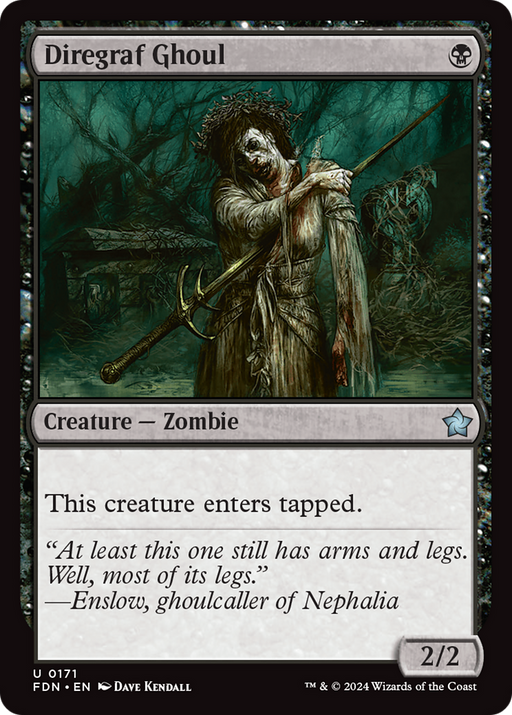 Diregraf Ghoul (FDN-171) [Foundations] Foil MTG Single Wizards of the Coast