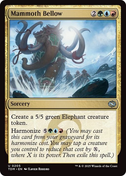 Mammoth Bellow (TDM-205) [Tarkir: Dragonstorm] MTG Single Wizards of the Coast