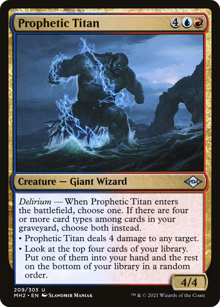 Prophetic Titan (MH2-209) [Modern Horizons 2] MTG Single Modern Horizons 2