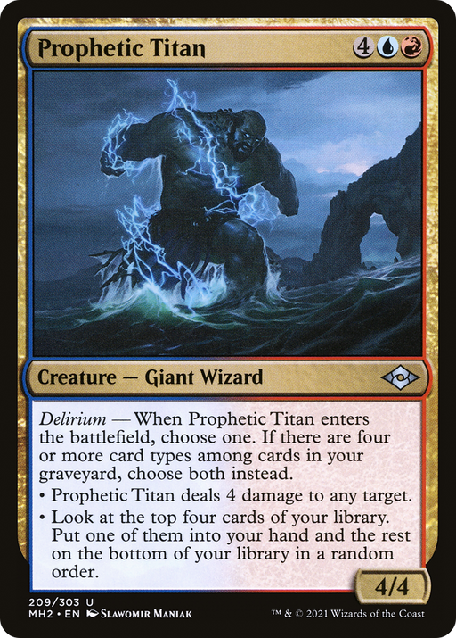 Prophetic Titan (MH2-209) [Modern Horizons 2] MTG Single Modern Horizons 2