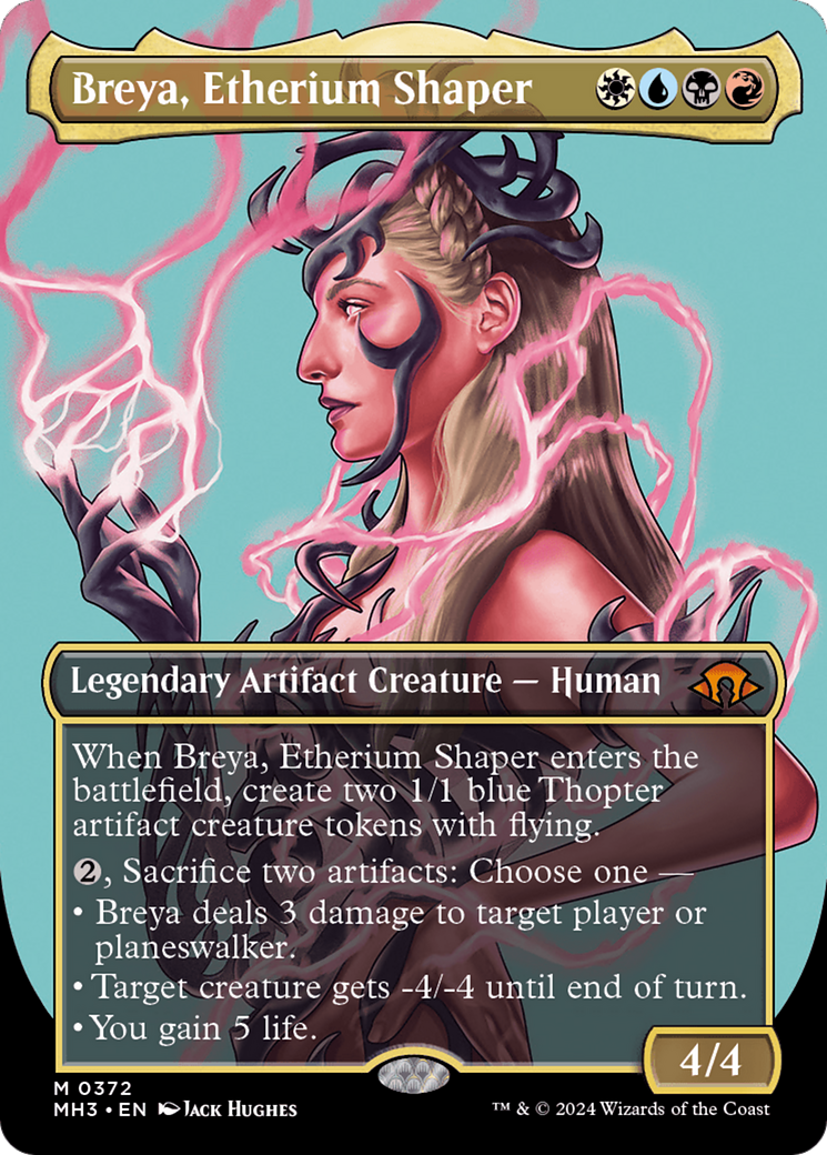 Breya, Etherium Shaper (MH3-372) [Modern Horizons 3] (Borderless) MTG Single Wizards of the Coast
