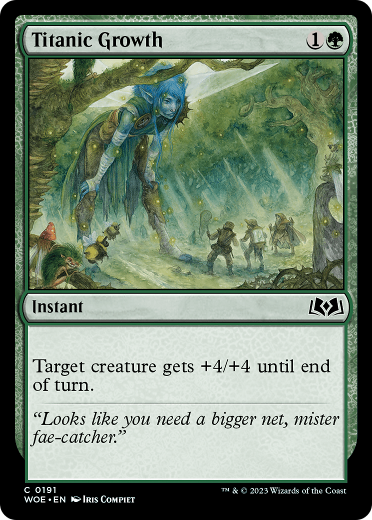 Titanic Growth (WOE-191) [Wilds of Eldraine] MTG Single Wizards of the Coast