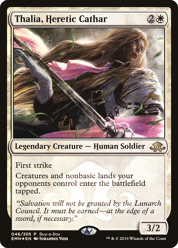 Thalia, Heretic Cathar (BABP-046) [Eldritch Moon Promos] Foil MTG Single Wizards of the Coast